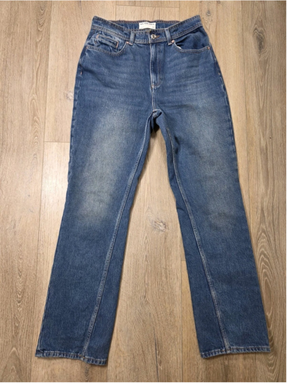 We The Free Free People Jeans Womens Size 30 High Rise Straight Leg Light Wash